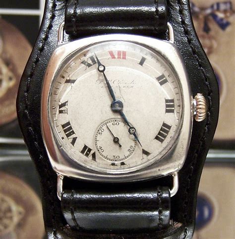 ROLEX 1918 ANTIQUE VINTAGE SOLID SILVER WW1 